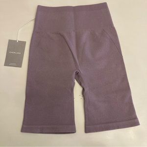Everlane The Seamless Ribbed Biker Shorts Lavender Size XS/S